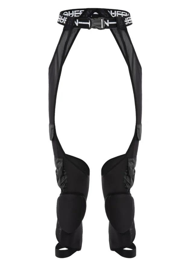 Сітчасті штани карго з кишенями та наколінниками – FORCE – Чорні - 12 scaled