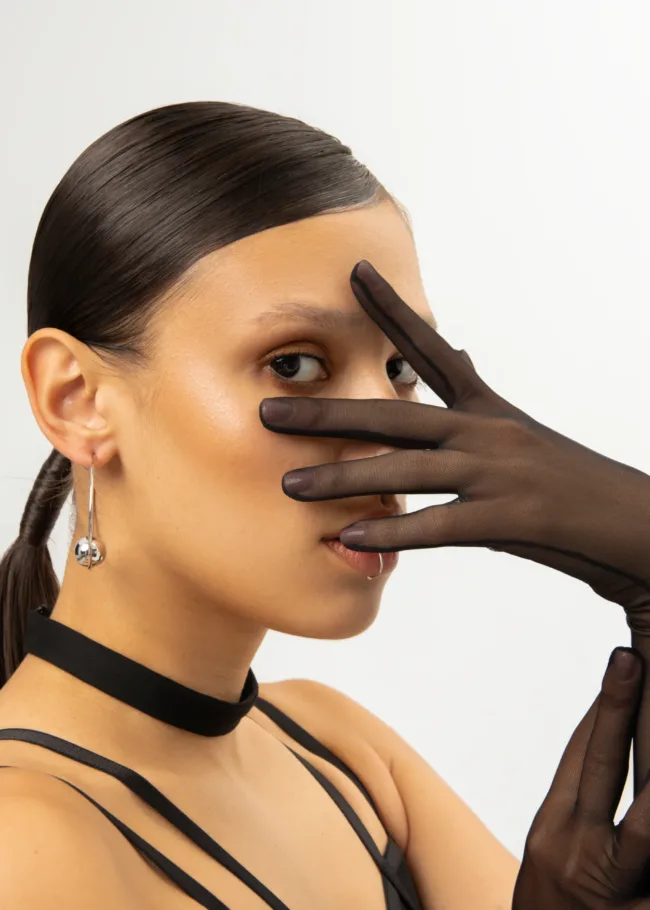 Сітчасті рукавички без резинки – SERPENT’S KISS – Чорні - 2Lviv 23.05 Queenpolewear 0257 scaled