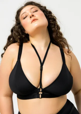 Adjustable High Support Fitness Bra - Black - 4Queens Kyiv 0833 1 scaled